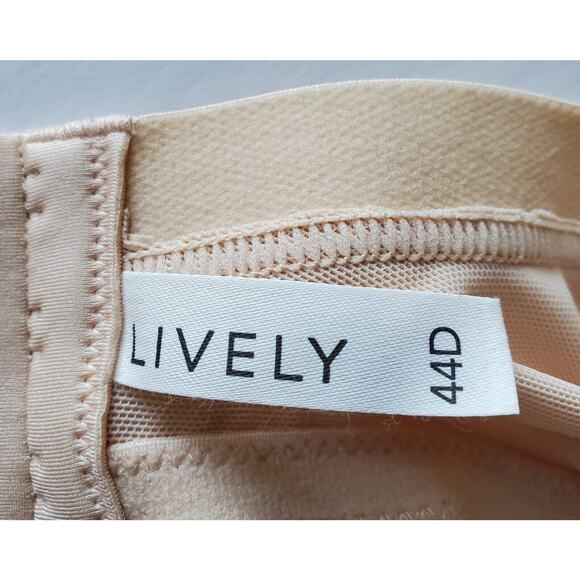 LIVELY 44D Bra Toasted Almond Beige Underwire Wide Strap Style 55001 NEW NWT - Picture 8 of 11